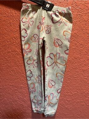 Carter's Fleece Leggings with Pink and Orange Butterfly & Ladybug Print